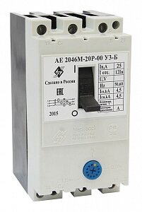 Автоматический выключатель АЕ2046М-20Р-00 У3 25А 660В Отсечка 12Iн 3P